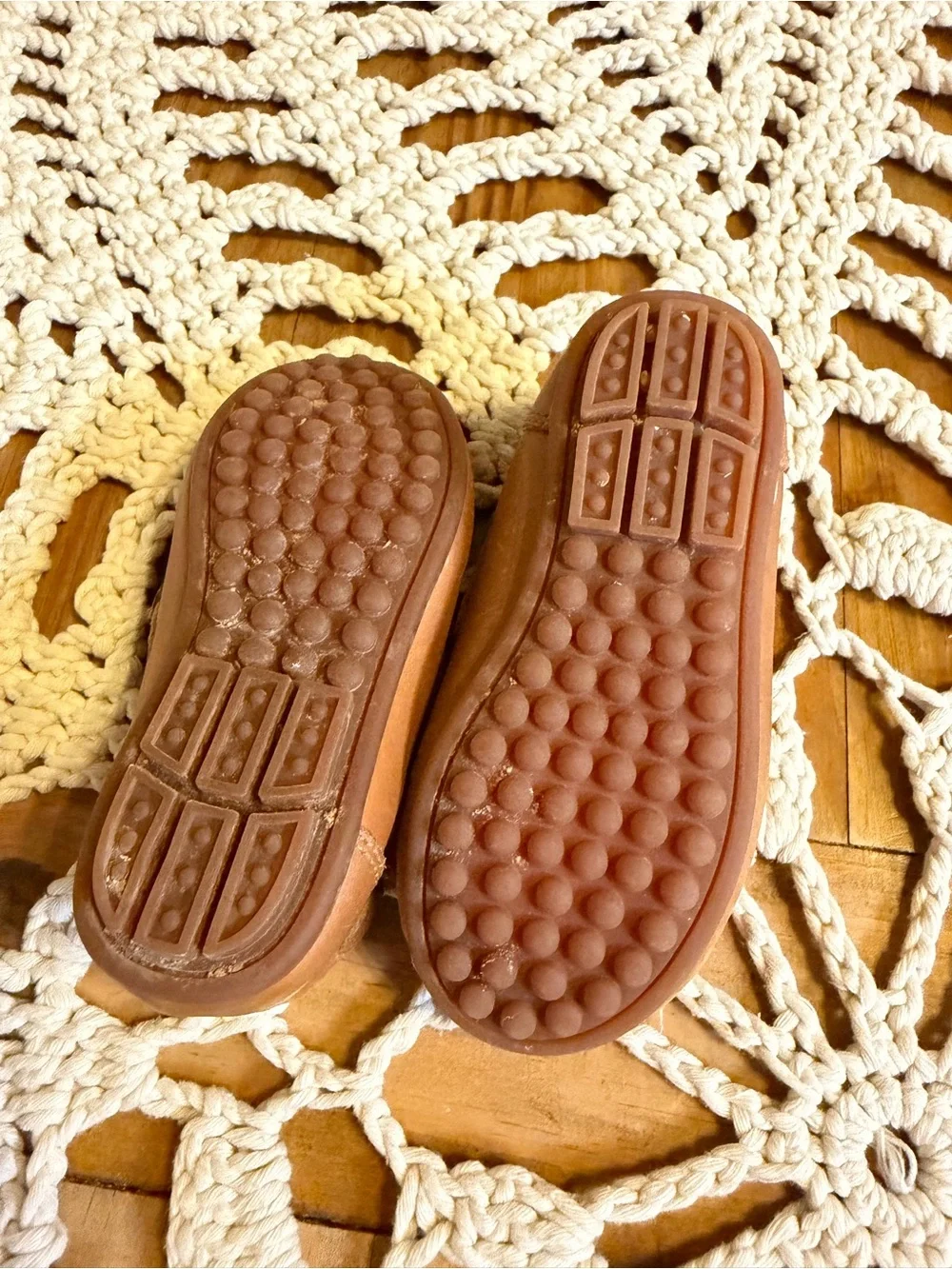 McCoy’s Boys Loafers Baby Little Kid 6 Caramel Brown Moccasin Dress Shoes